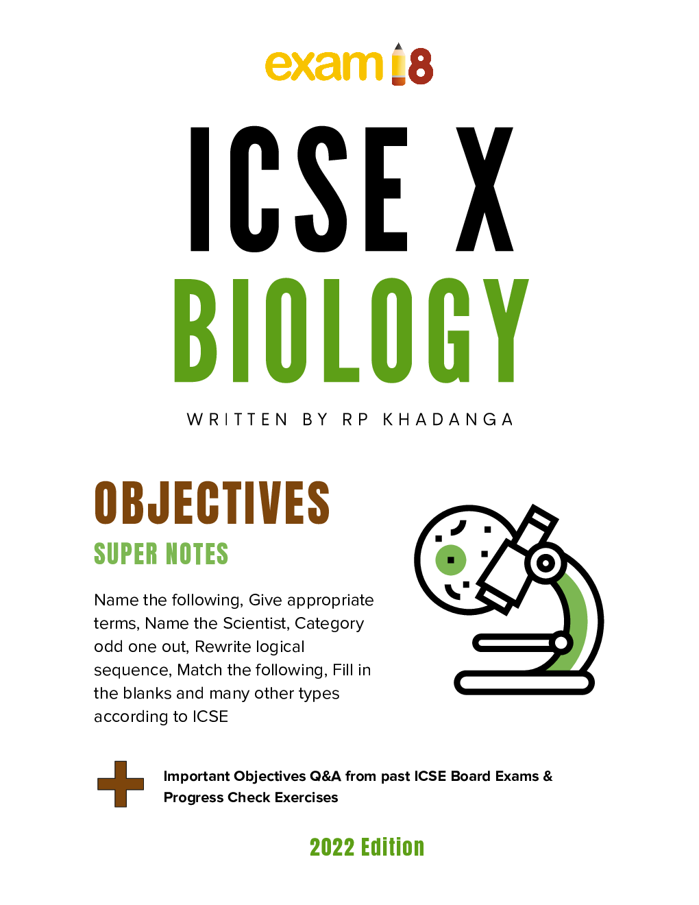 Exam18 ICSE Class 10 Biology Complete Objective Revisions - Page 1