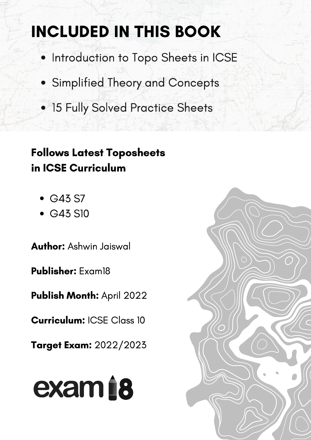 Exam18 ICSE Class 10 Toposheets Made Easy (Follows latest G43S7 & G43S10 Sheets) - Page 3