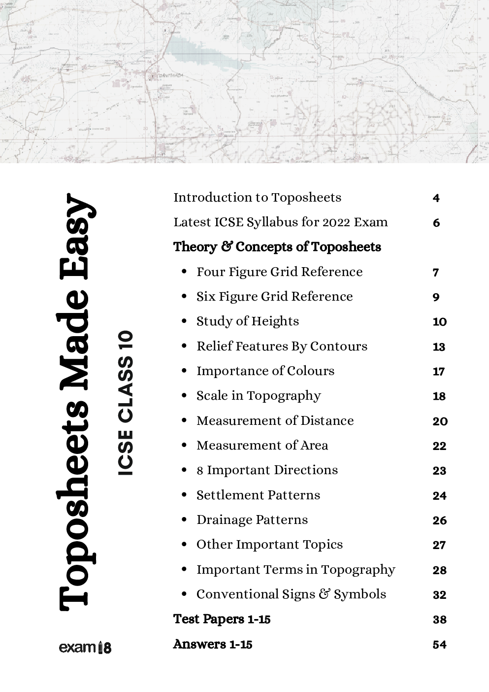 Exam18 ICSE Class 10 Toposheets Made Easy (Follows latest G43S7 & G43S10 Sheets) - Page 4