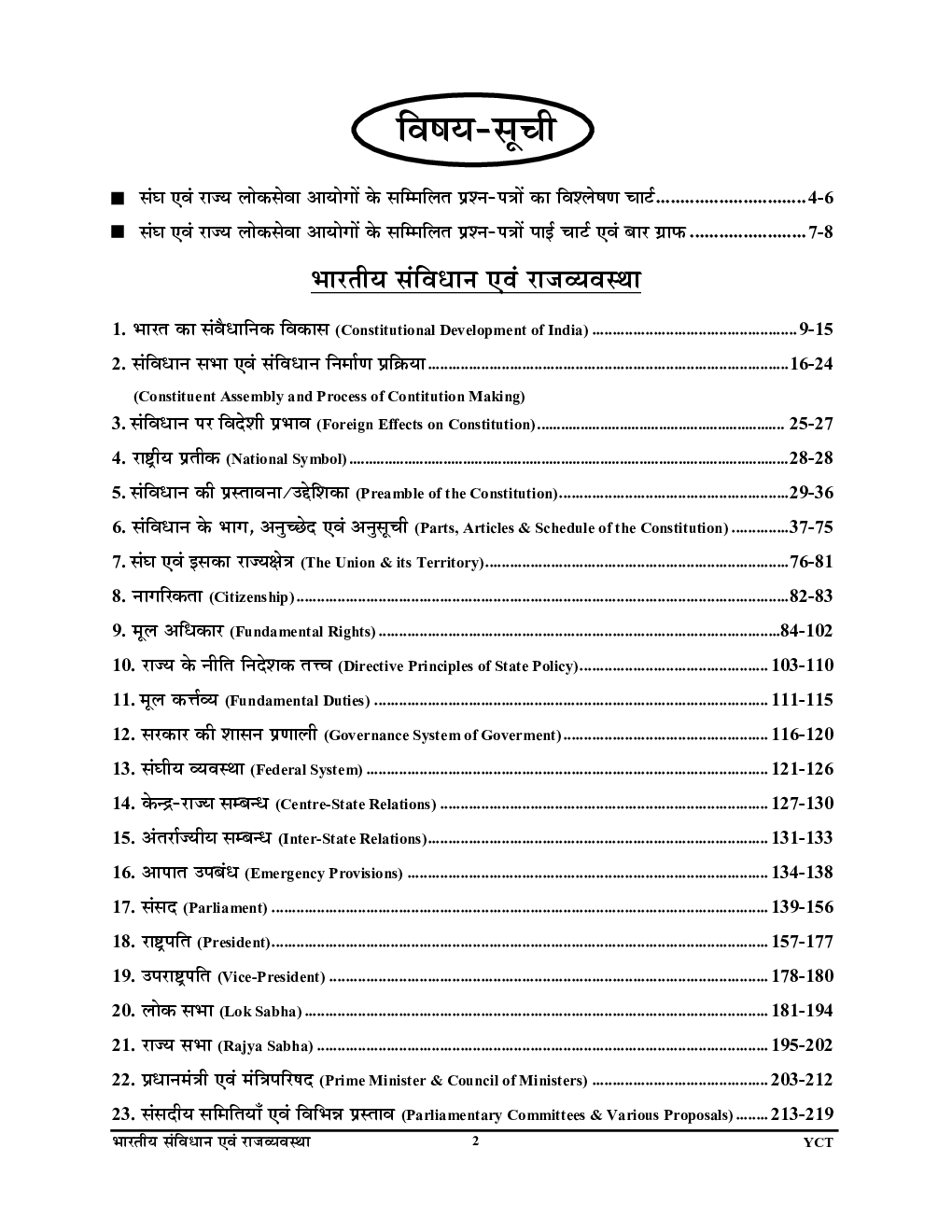 भारतीय संविधान एवं राजव्यवस्था सामान्य अध्ययन परीक्षा प्लानर अध्यायवार सॉल्वड पेपर्स  - Page 3