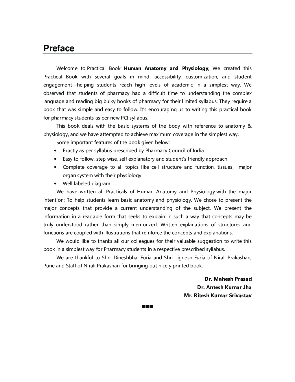 A Practical Book Of Human Anatomy And Physiology - I - Page 4