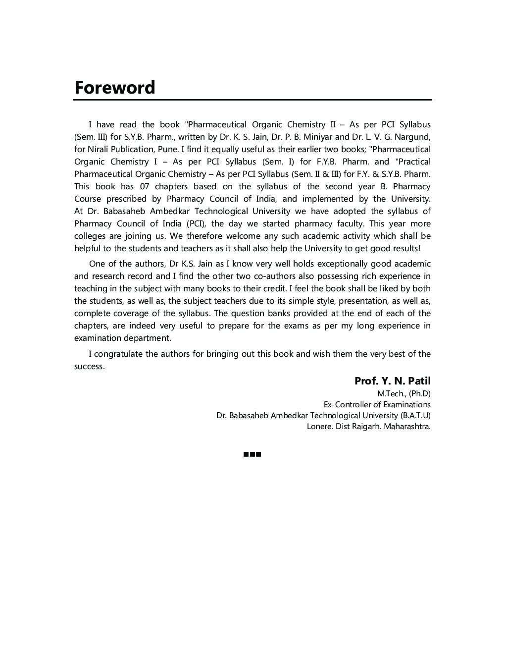 Pharmaceutical Organic Chemistry - II - Page 5