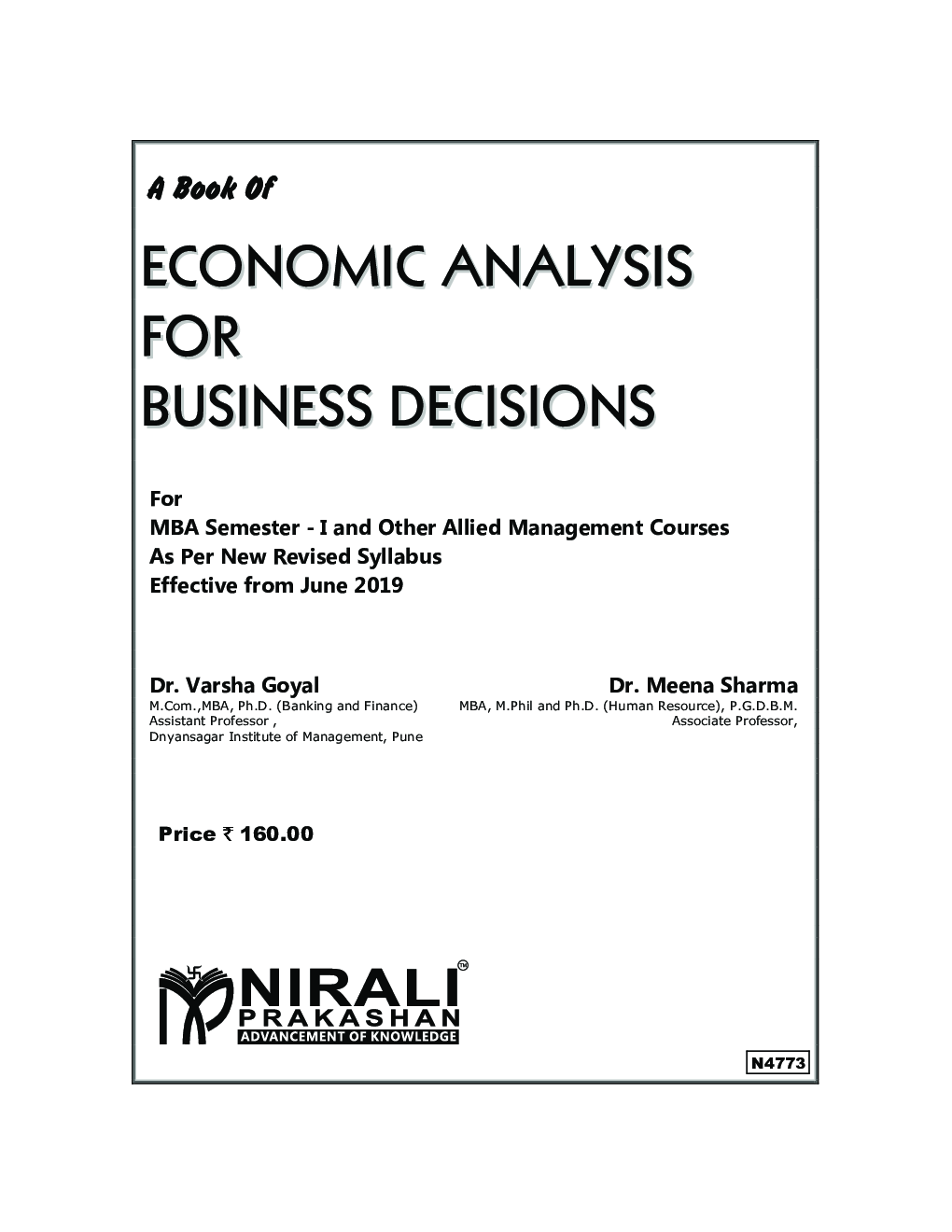 Economic Analysis For Business Decisions - Page 2