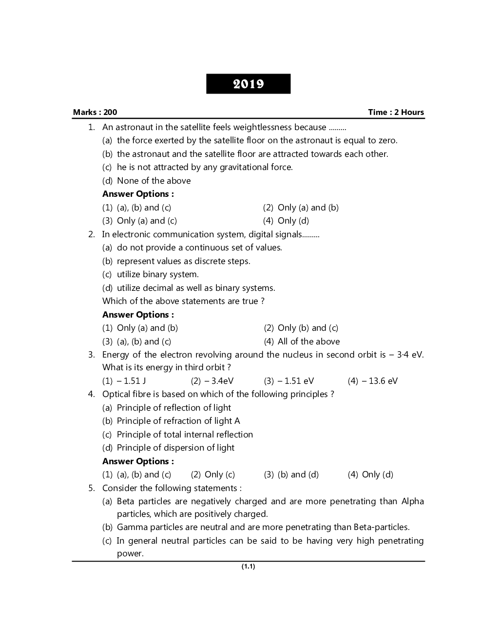 Pragati M.P.S.C. State Services Preliminary Examination Model Question Papers Set Paper - I - Page 4