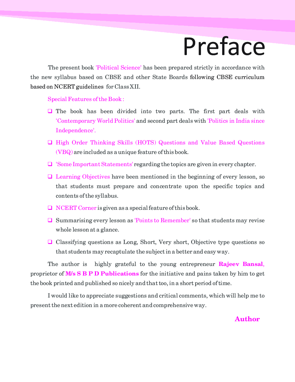 Political Science Class - XII - Page 4