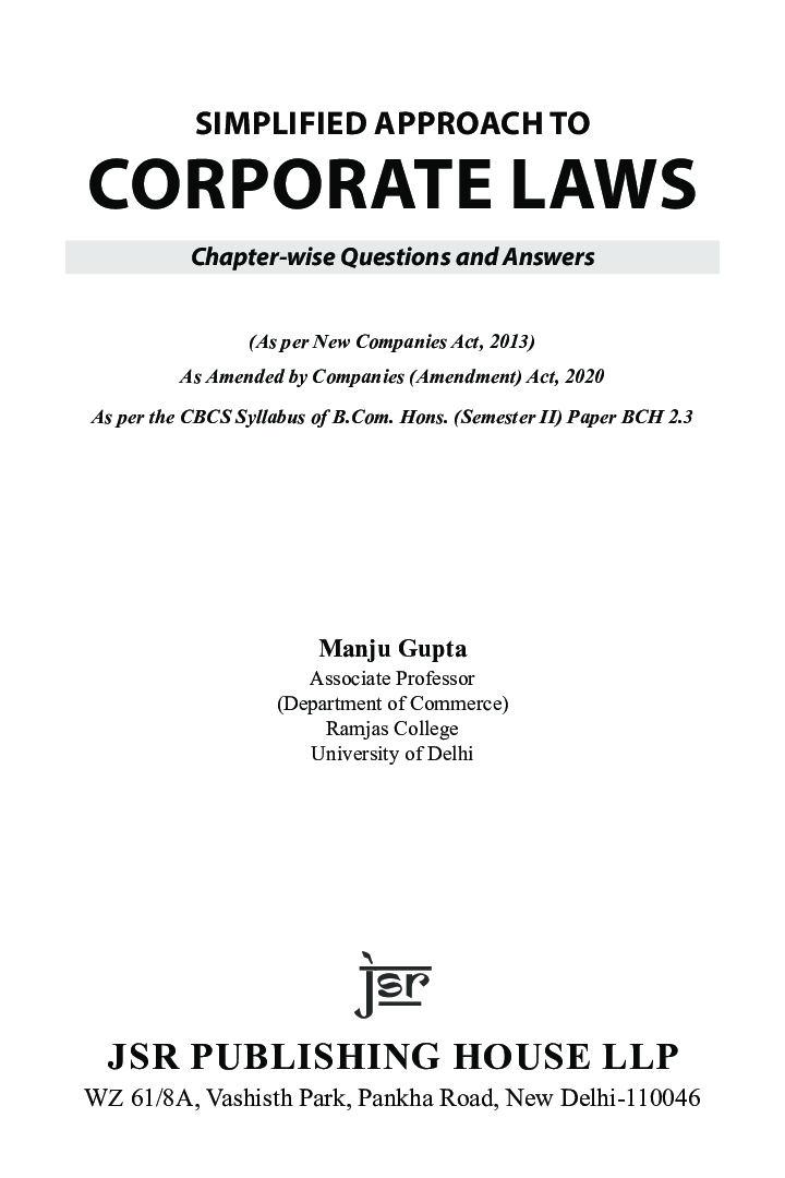 Simplified Approach To Corporate Laws - Page 5