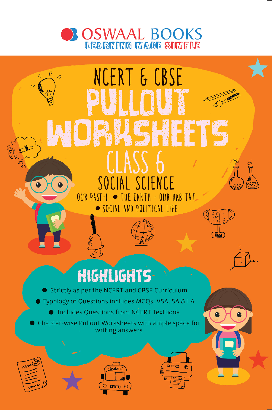 Download Oswaal NCERT CBSE Pullout Worksheets Social Science Class 6 