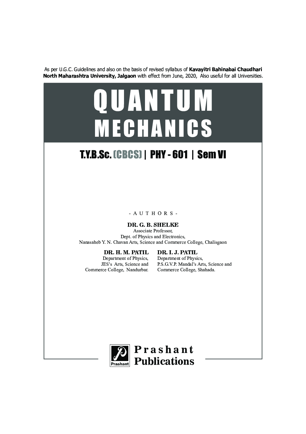 PHY 601_Quantum Mechanics - Page 2