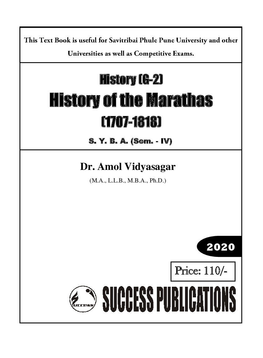 History Of The Marathas (1707-1818) - Page 2