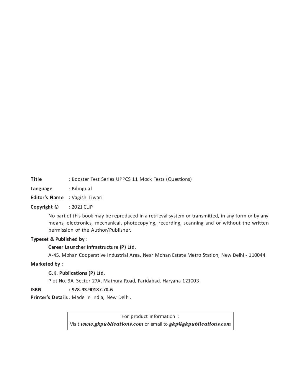 Booster Test Series - UPPCS General Studies Paper I - 11 Mock Tests (Questions, Answers & Explanations) - Page 3