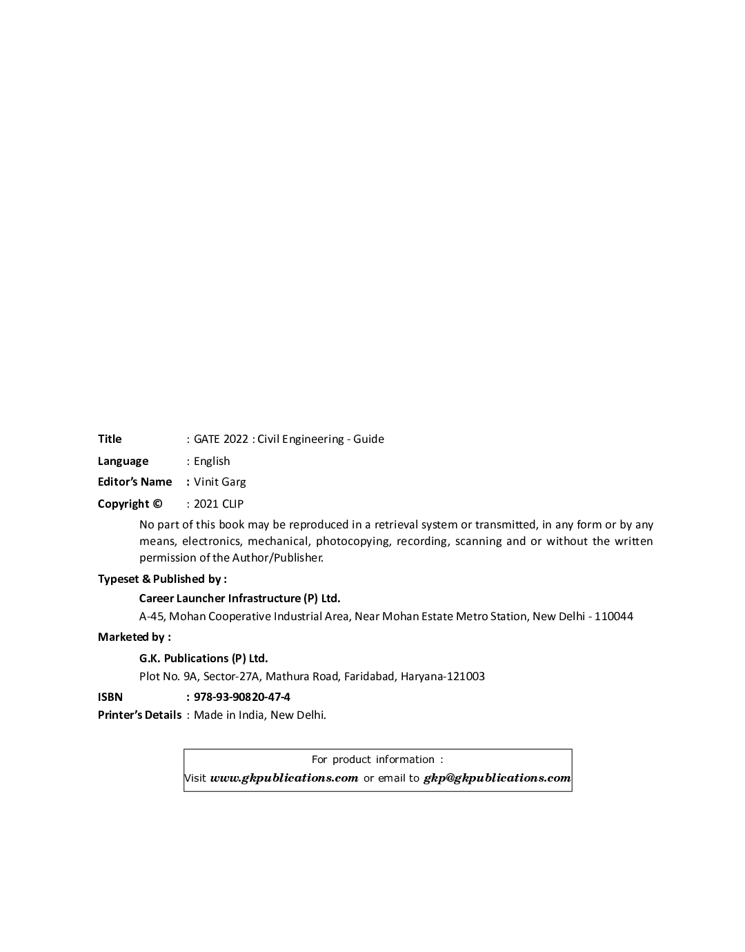 GATE 2022 : Civil Engineering - Guide - Page 3