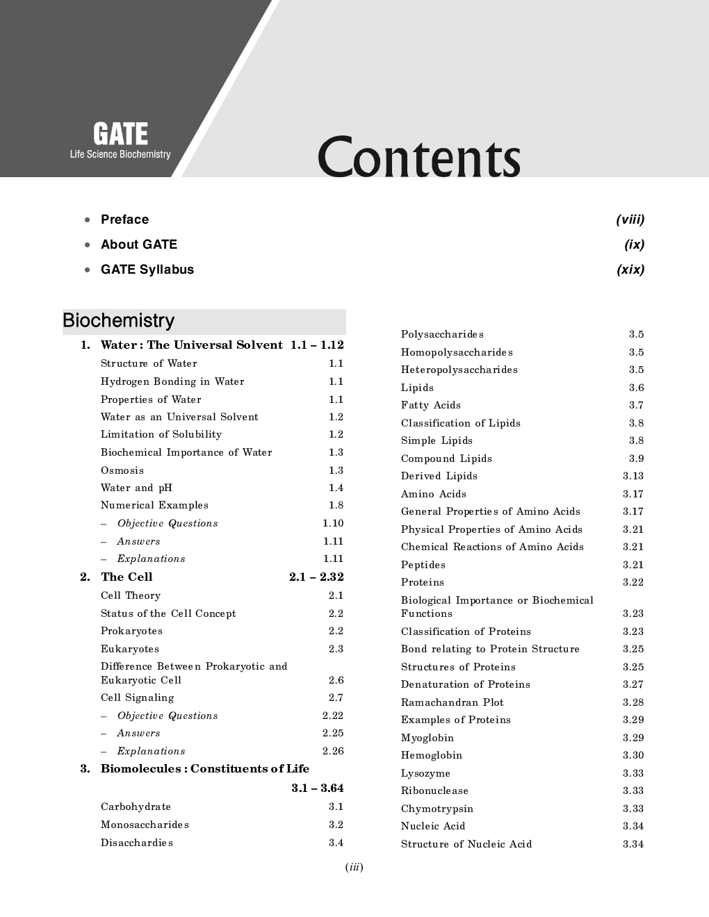 GATE 2022 : Life sciences - Biochemistry - Guide - Page 4