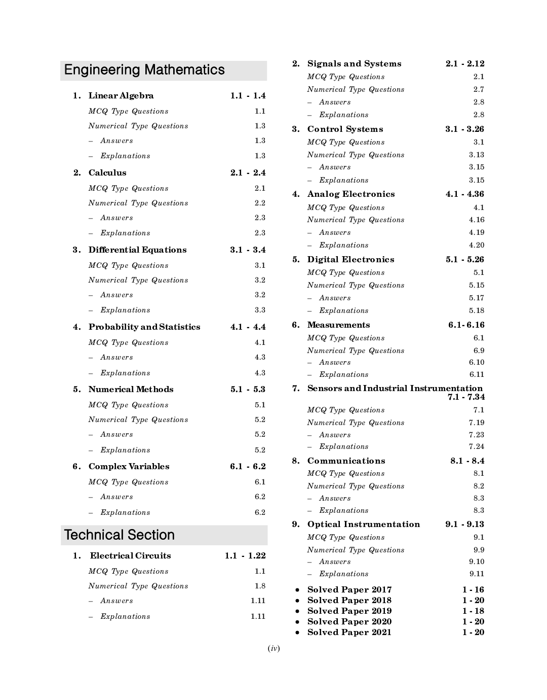 GATE 2022 - Instrumentation Engineering - 22 Years' Chapter-Wise Solved Papers 2000-2021 - Page 5