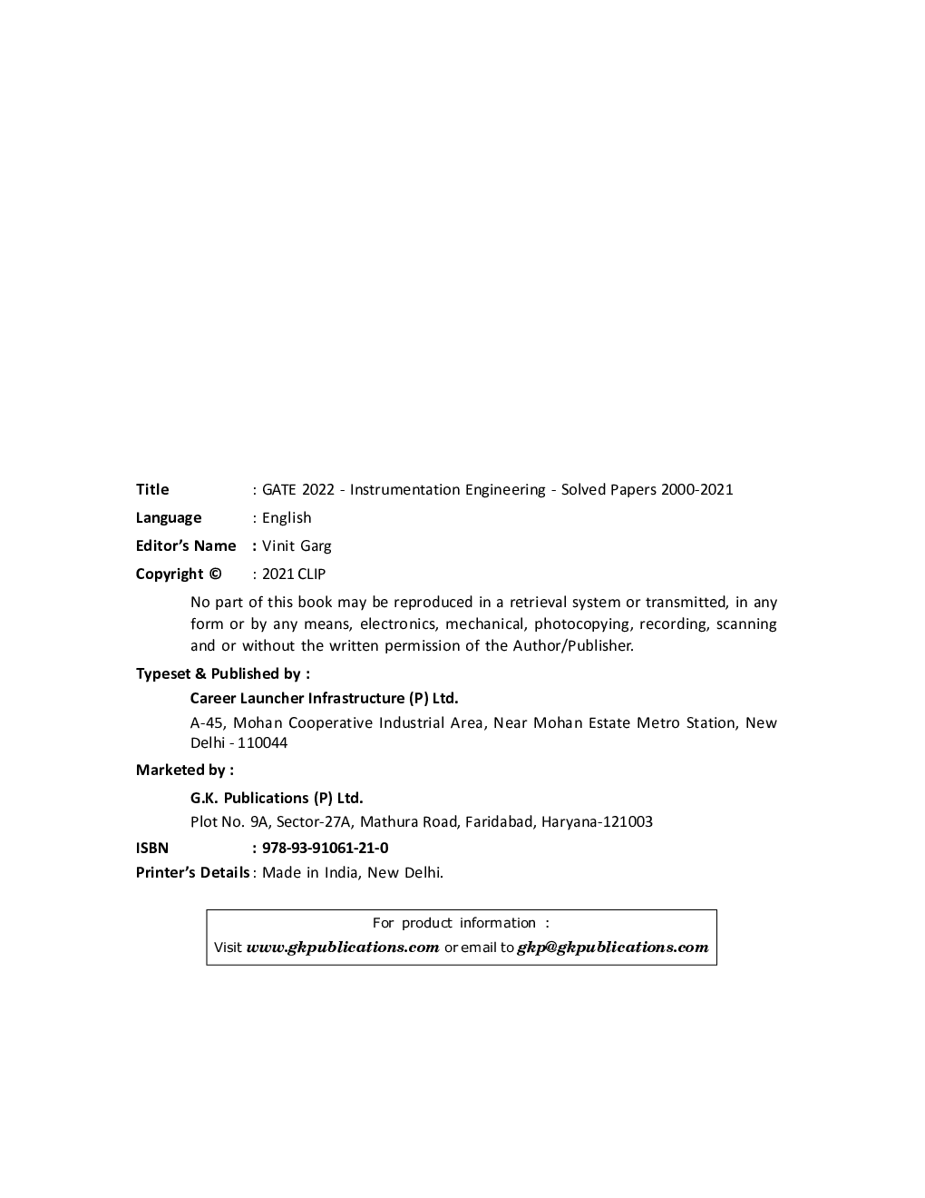 GATE 2022 - Instrumentation Engineering - Solved Papers 2000-2021 - Page 3