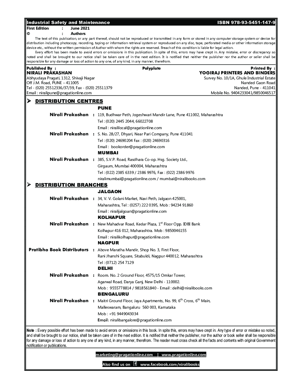 Industrial Safety And Maintenance - Page 3