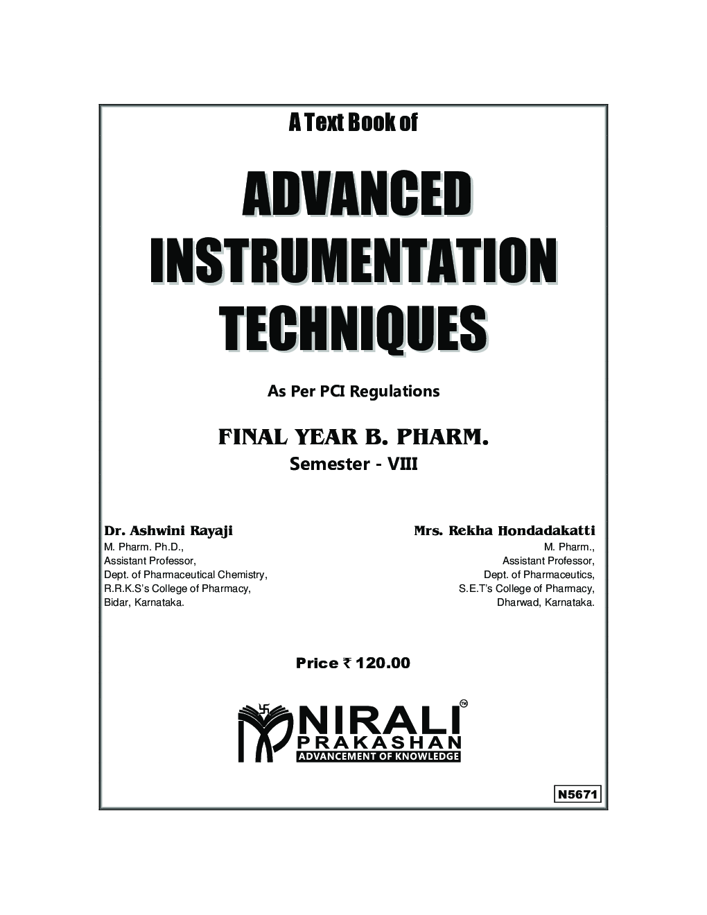 Advanced Instrumentation Techniques - Page 2