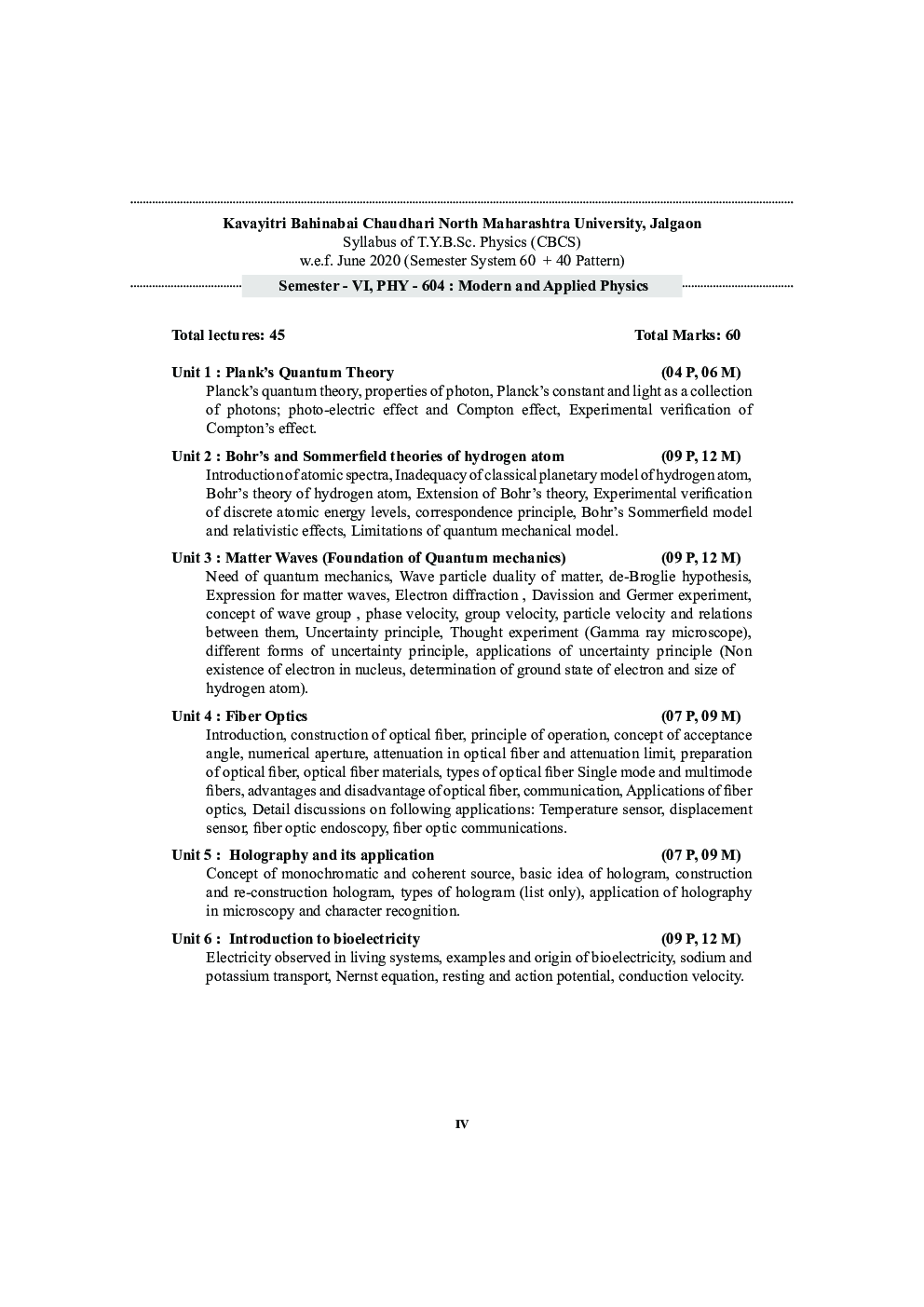 PHY 604 : Modern And Applied Physics - Page 5