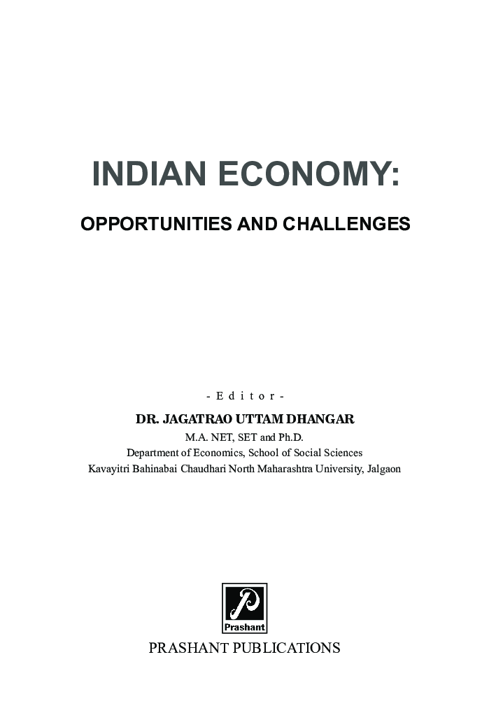 Indian Economy : Opportunities And Challenges - Page 2