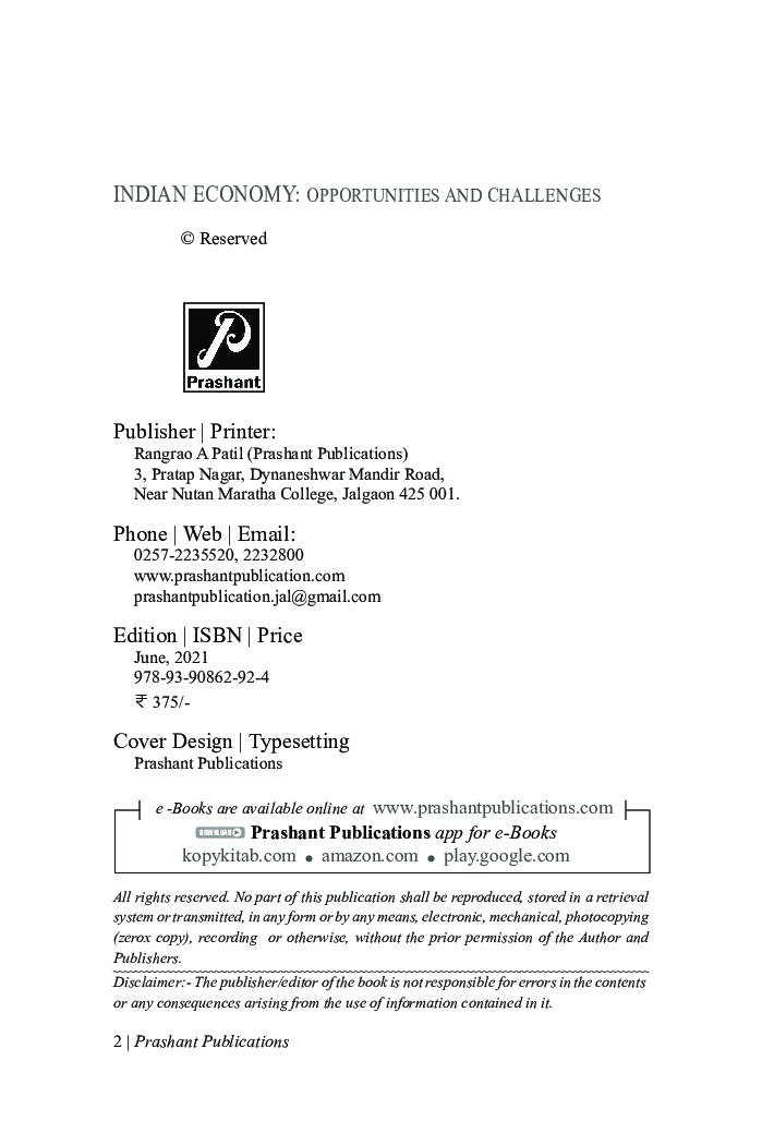 Indian Economy : Opportunities And Challenges - Page 3