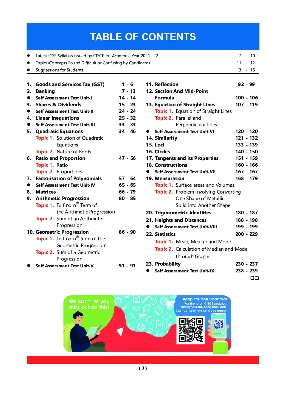 Download Oswaal ICSE Class 10 Mathematics Chapterwise & Topicwise