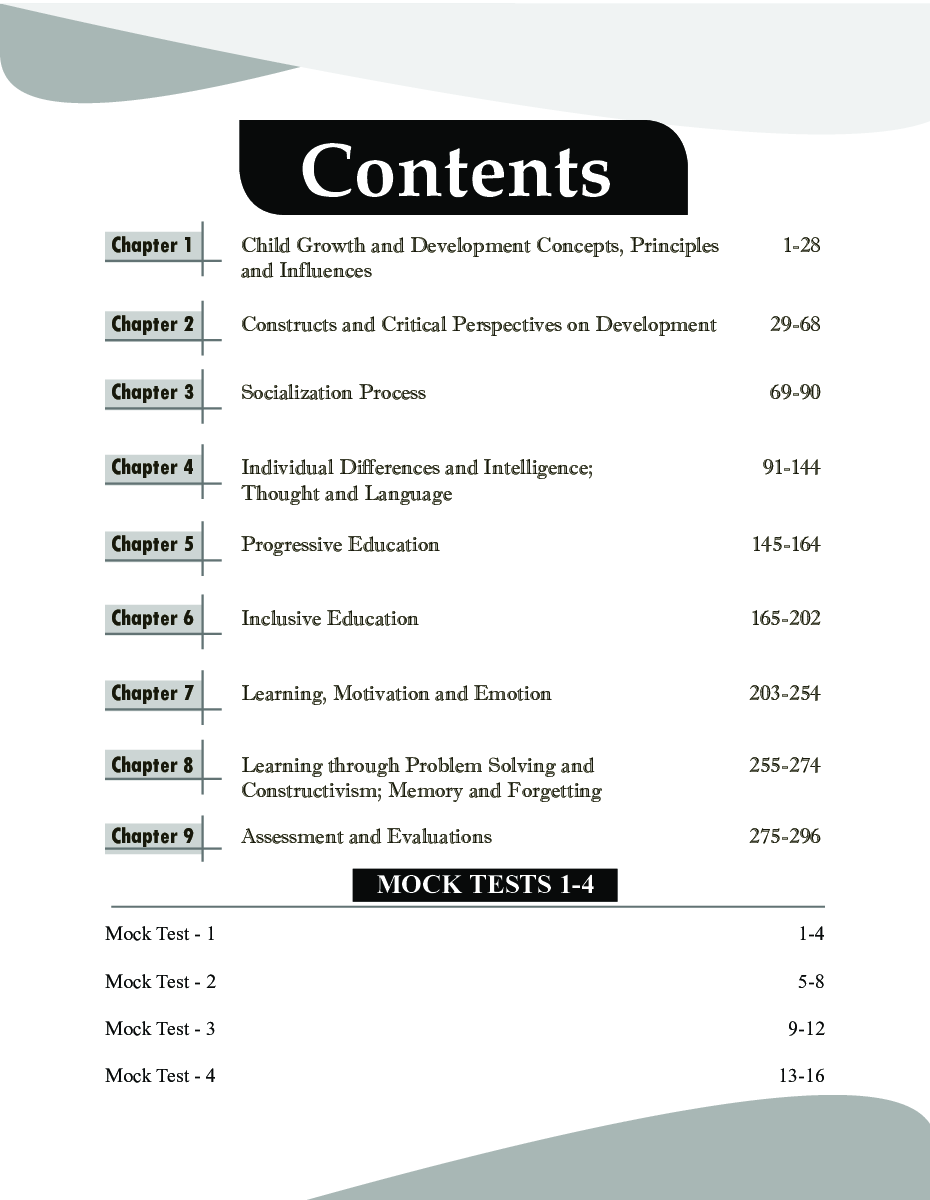 Child Development & Pedagogy for CTET & STET (Paper 1 & 2) with Past Questions 4th Edition - Page 4