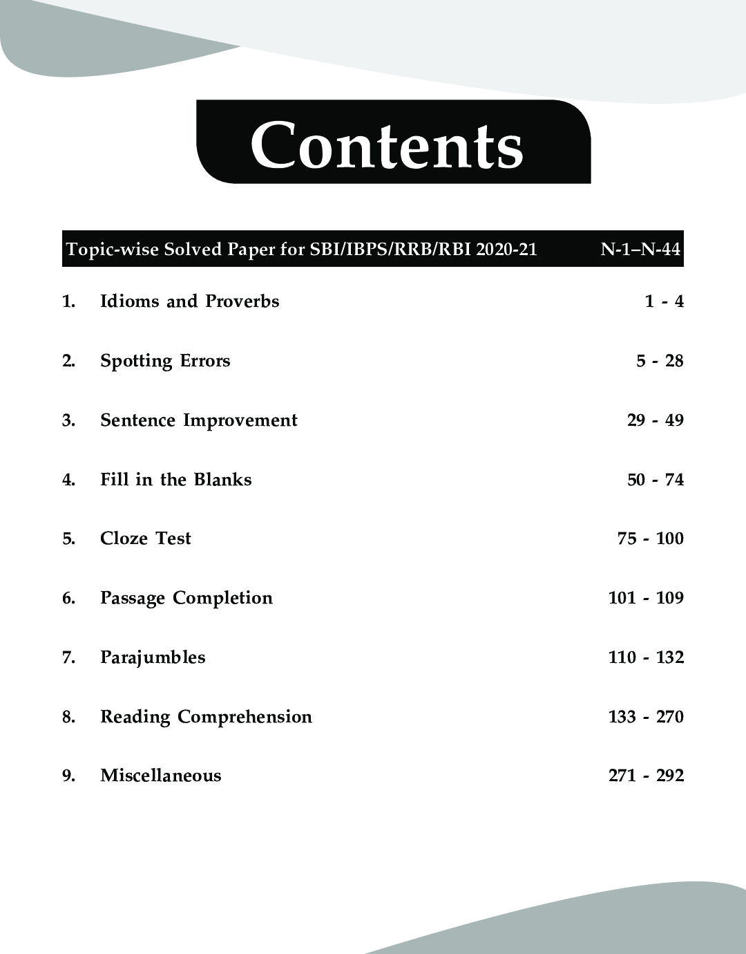 English Language Topic-wise Solved Papers for IBPS/ SBI/ RRB/ RBI Bank Clerk/ PO Prelim & Main Exams (2010-21) 5th Edition - Page 4