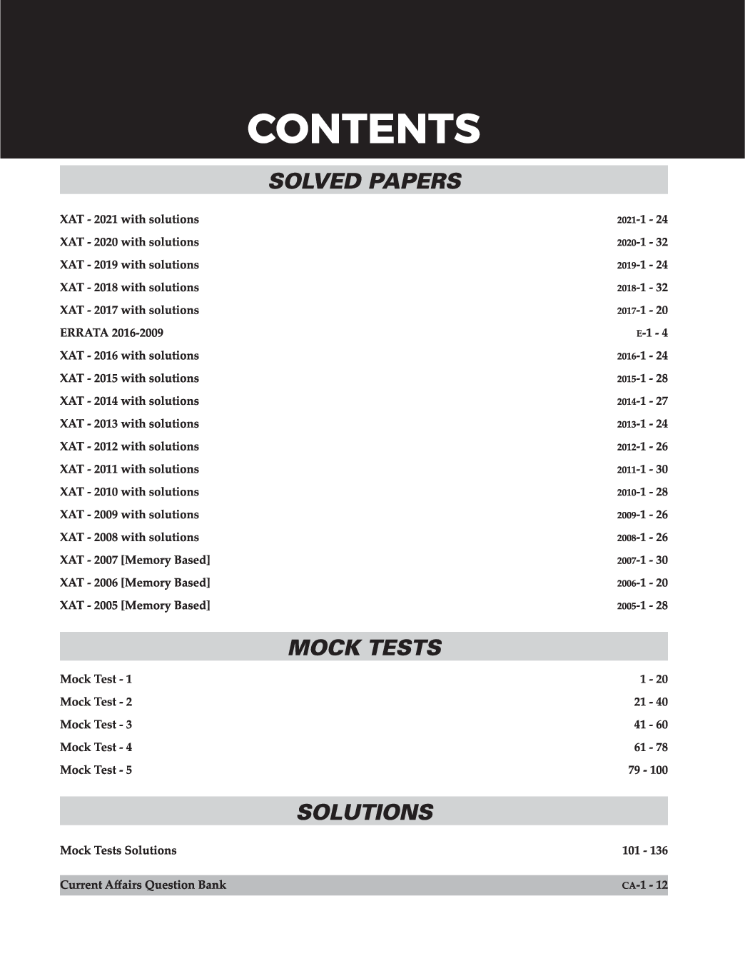 Target XAT 2022 (Past Papers 2005 - 2021 + 5 Mock Tests) 13th Edition - Page 4