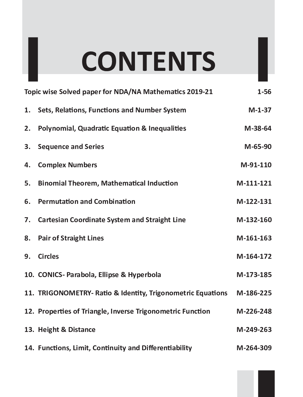 NDA/ NA 16 years Mathematics Topic-wise Solved Papers (2006 - 2021) 2nd Edition - Page 4