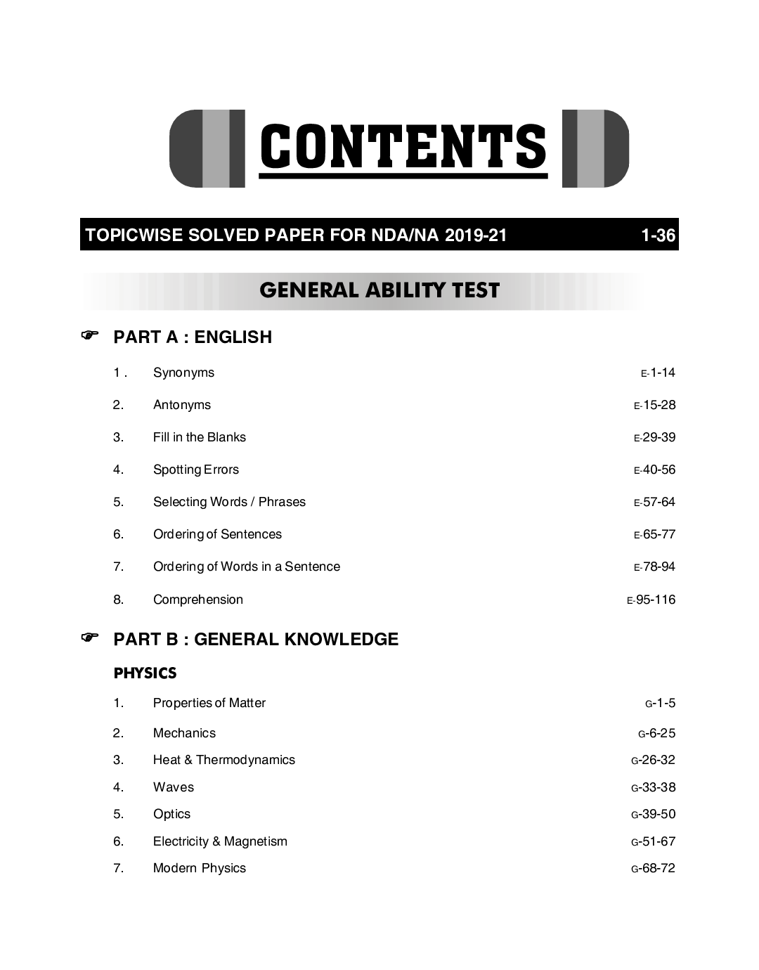 NDA/ NA 16 years English & General Knowledge Topic-wise Solved Papers (2006 - 2021) 2nd Edition - Page 4