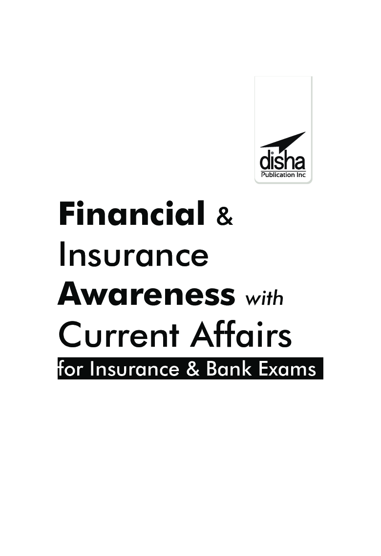 Financial & Insurance Awareness with Current Affairs for Insurance & Bank Exams 2nd Edition - Page 2
