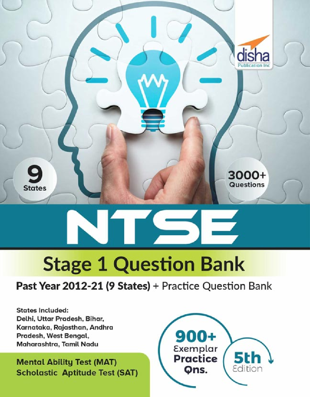 NTSE Stage 1 Question Bank - Past Year 2012-21 (9 States) + Practice Question Bank 5th Edition - Page 1