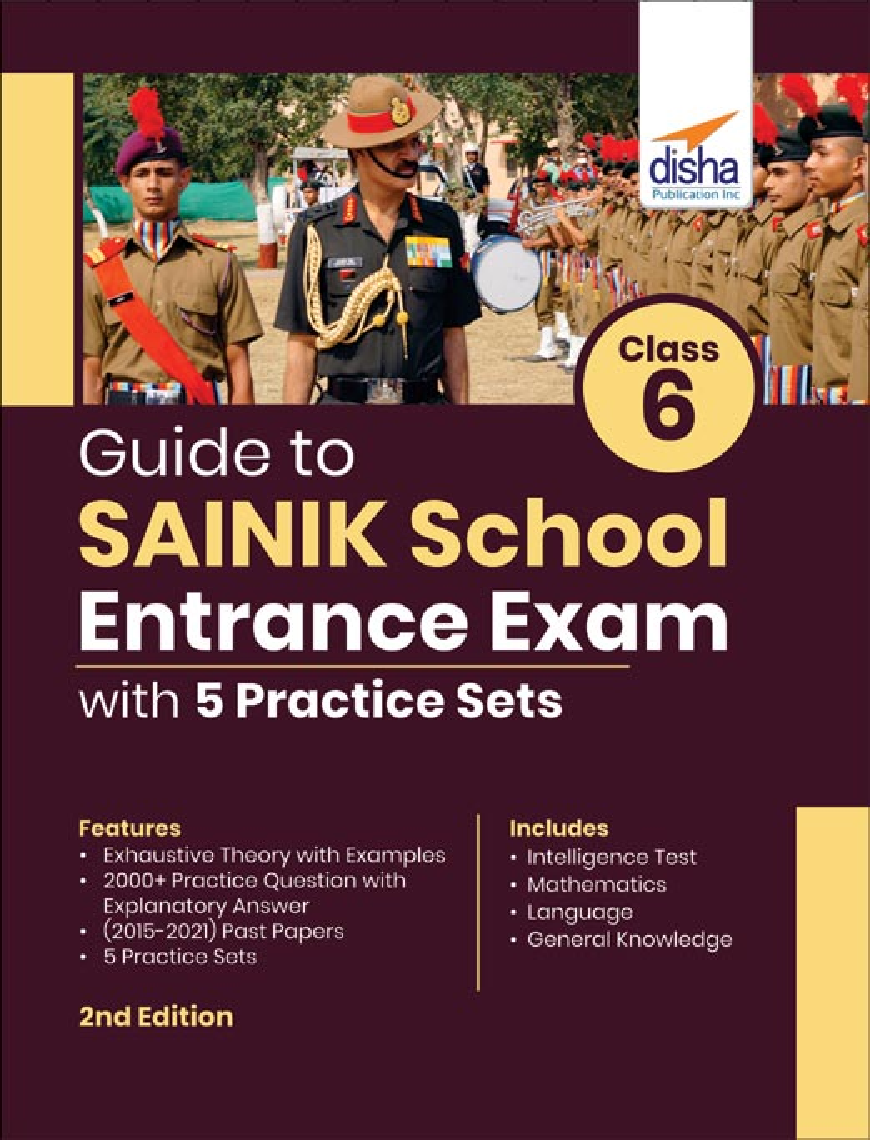 Guide to Class 6 SAINIK School Entrance Exam with 5 Practice Sets 2nd Edition - Page 1