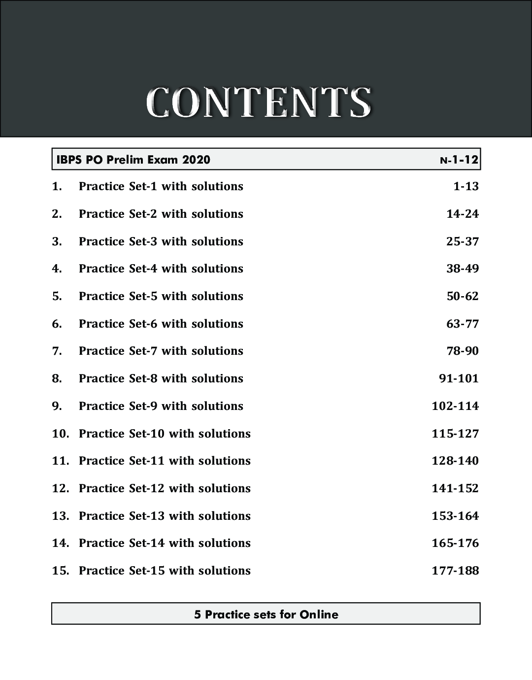 20 Practice Sets for IBPS PO/ MT Preliminary Exam with 5 Online Tests 6th Edition - Page 4