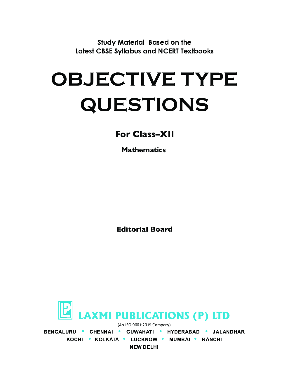 CBSE Objective Type Questions - Mathematics - XII - Page 5