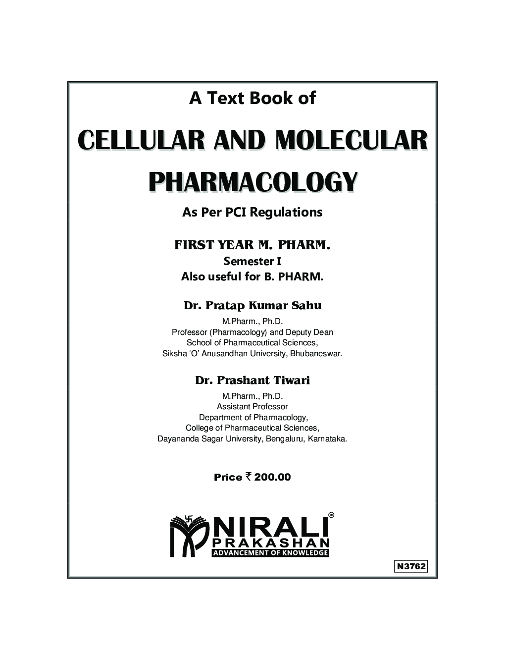 Cellular And Molecular Pharmacology (First Year M.Pharm Semester 1) - Page 2