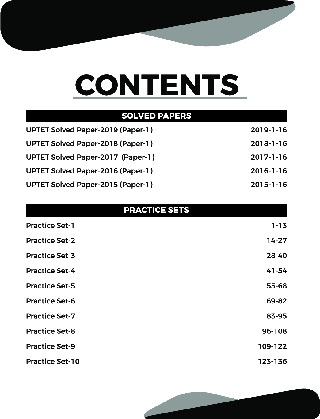 5 Solved Papers (2015 - 2019) & 10 Practice Sets for UPTET Paper 1 (Class 1 - 5 Teachers) - Page 4