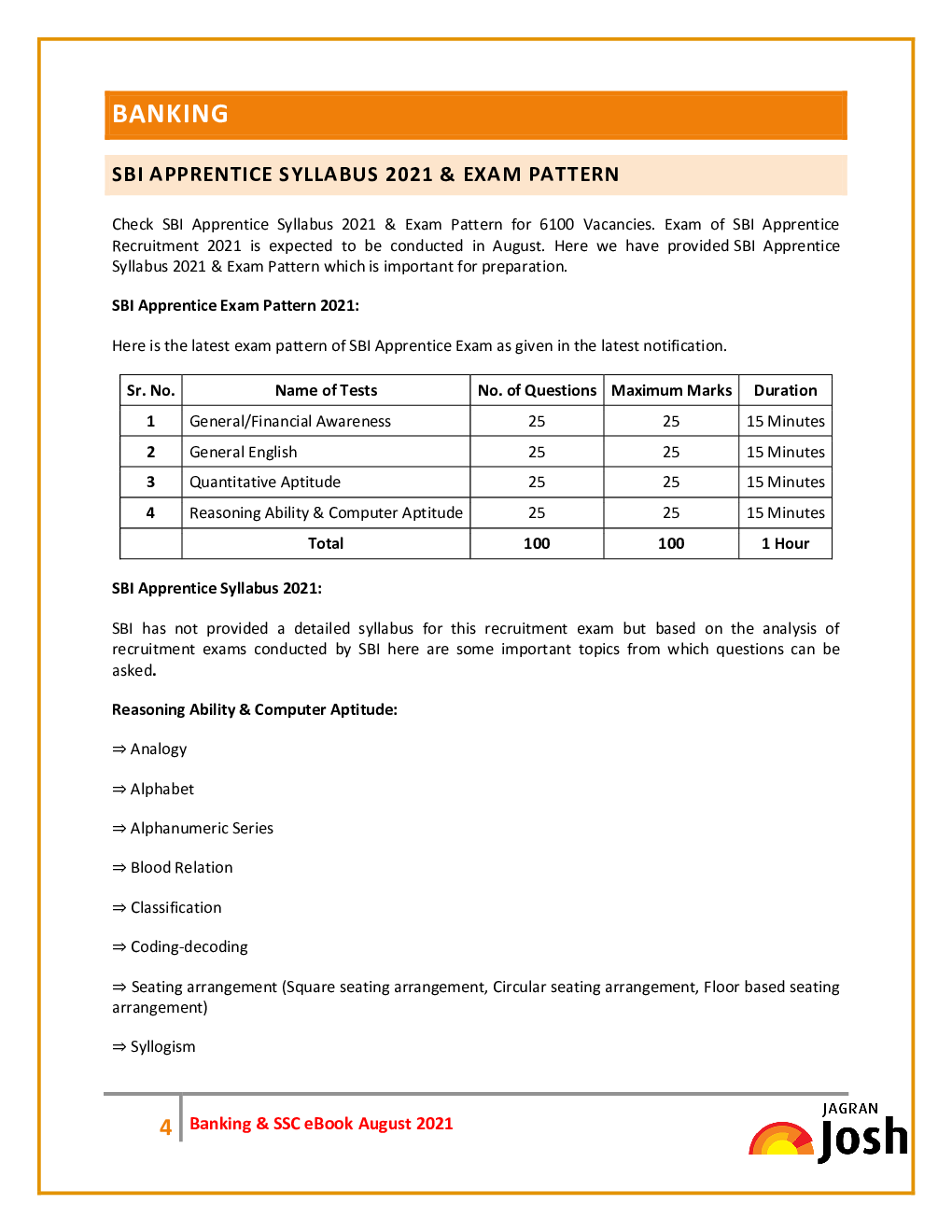 Banking & SSC August 2021 E-Book - Page 4