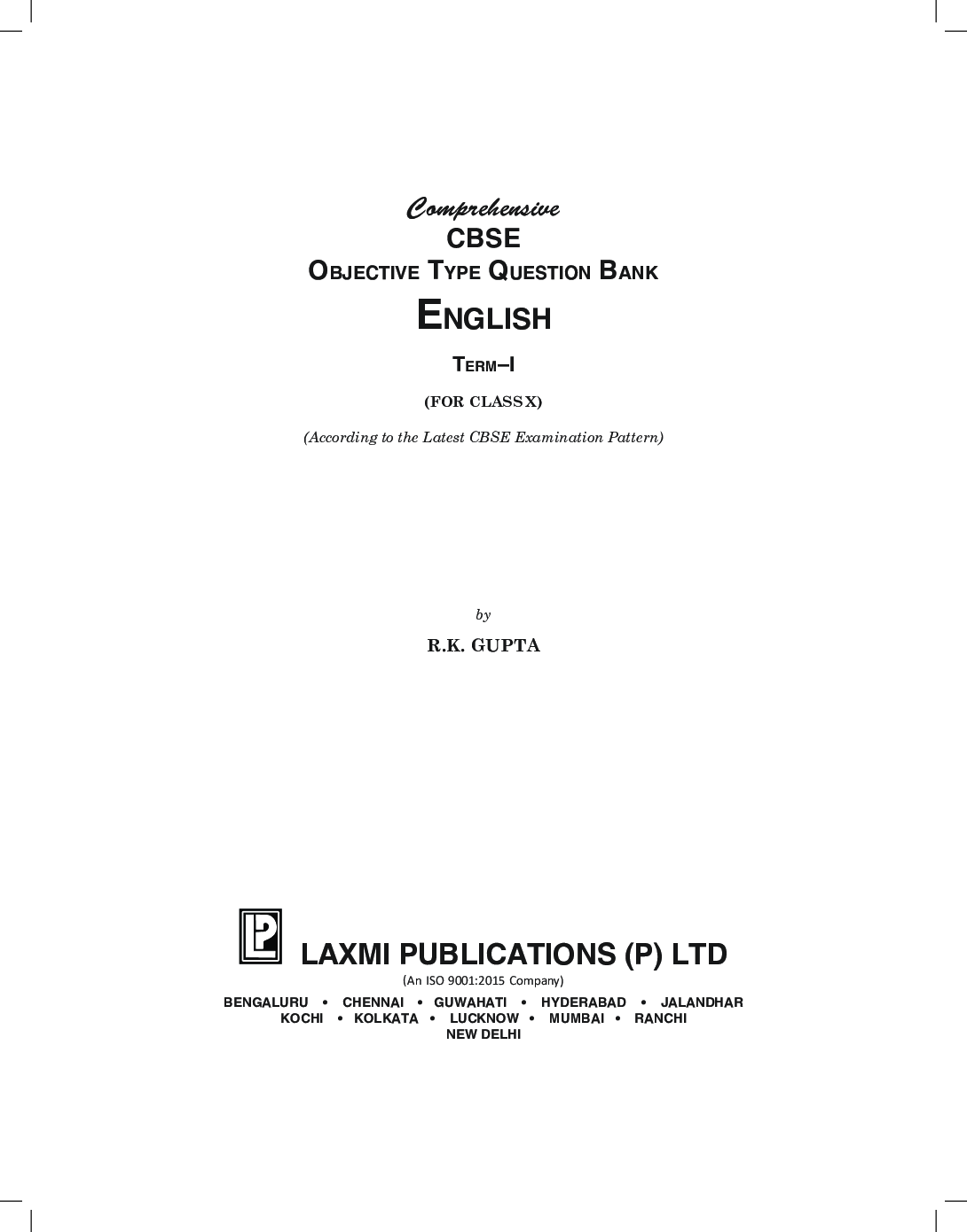 Comprehensive CBSE Objective Type Question Bank English-X (Term-I) - Page 5