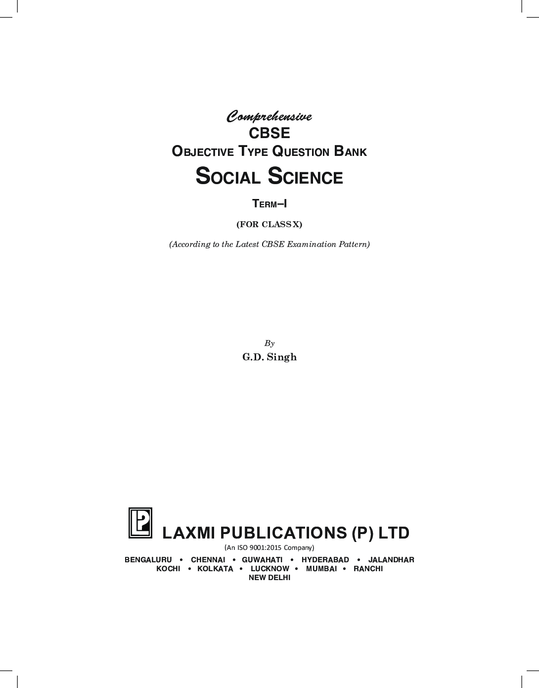 Comprehensive CBSE Objective Type Question Bank Social Science X (Term-I) - Page 3