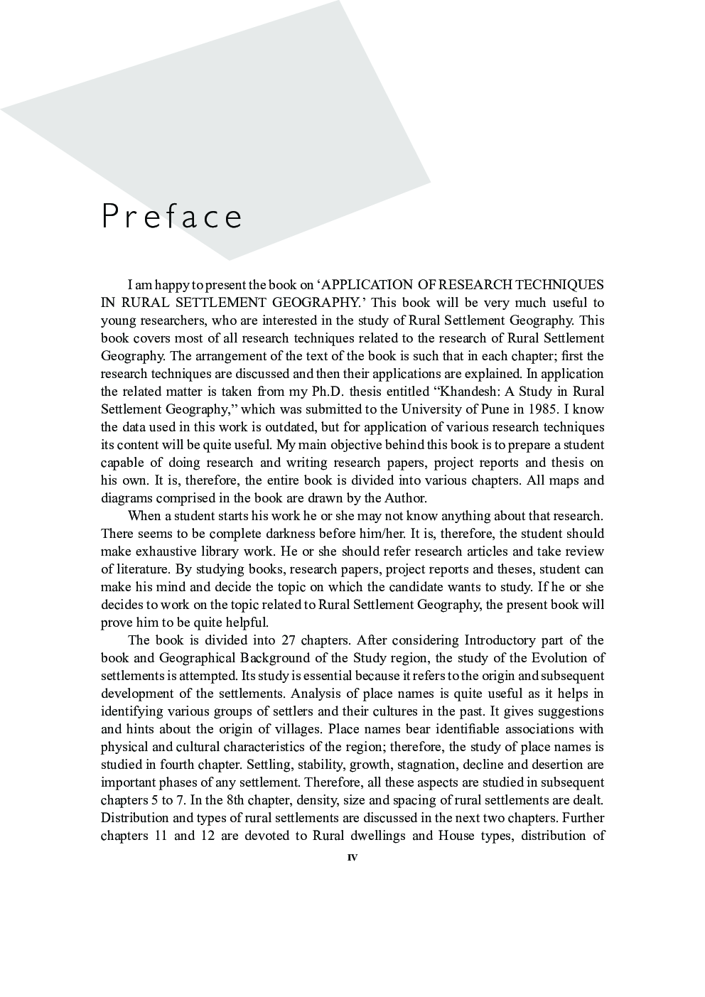 Application Of Research Techniques In Rural Settlement Geography  - Page 4