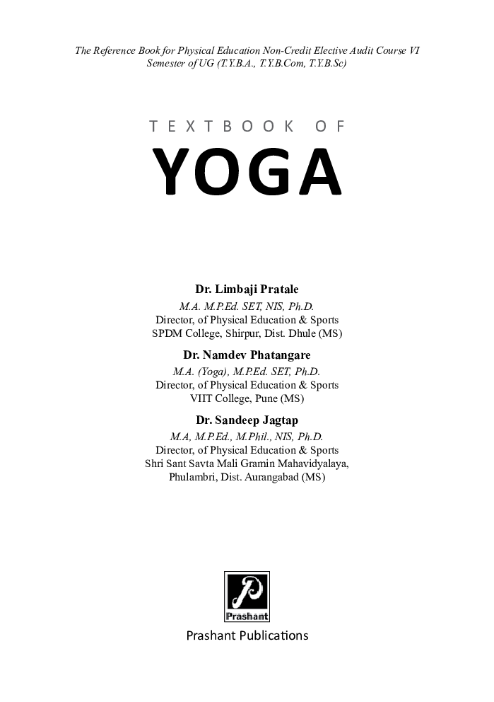 Textbook Of Yoga - Page 2