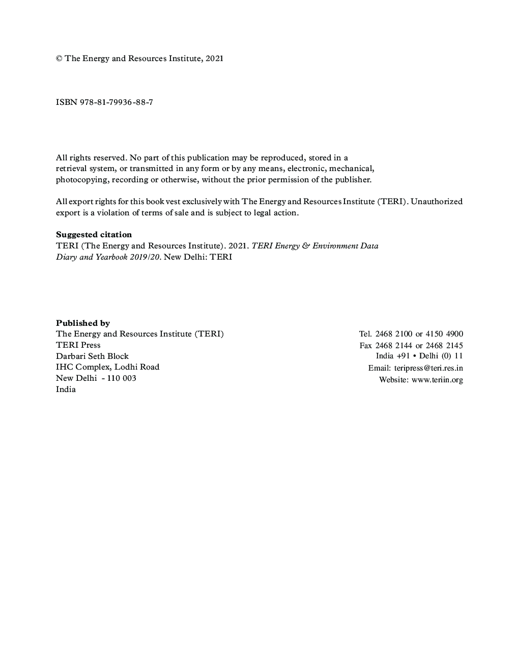 TERI Energy & Environment Data Diary and Yearbook (TEDDY) 2019/20   - Page 5