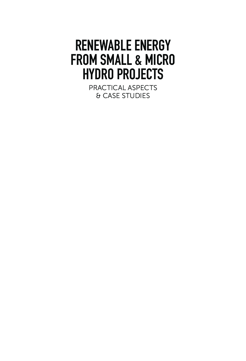 Renewable Energy from Small & Micro Hydro Projects - Page 2