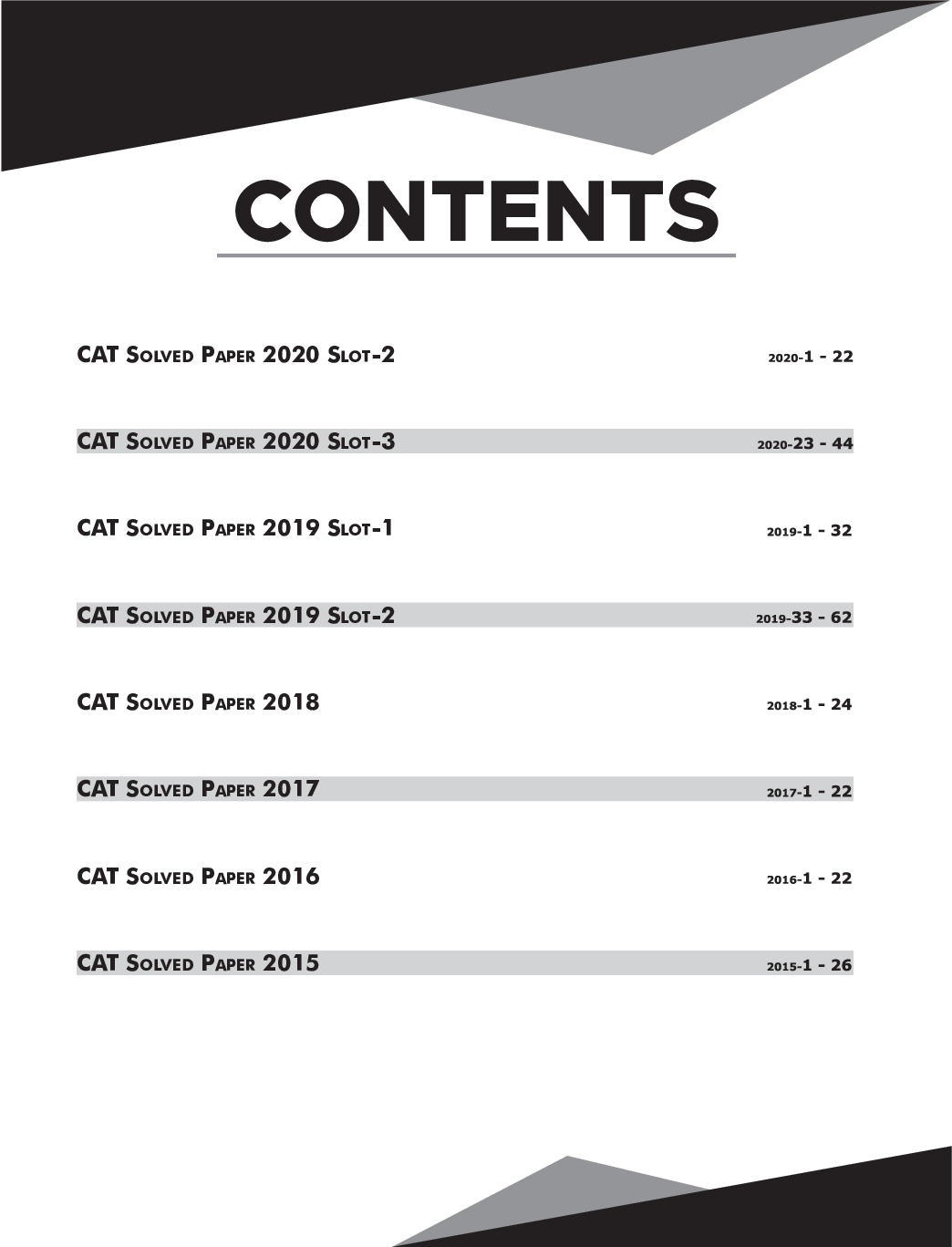 8 CAT Year-Wise (2020 - 15) Solved Papers - Page 4