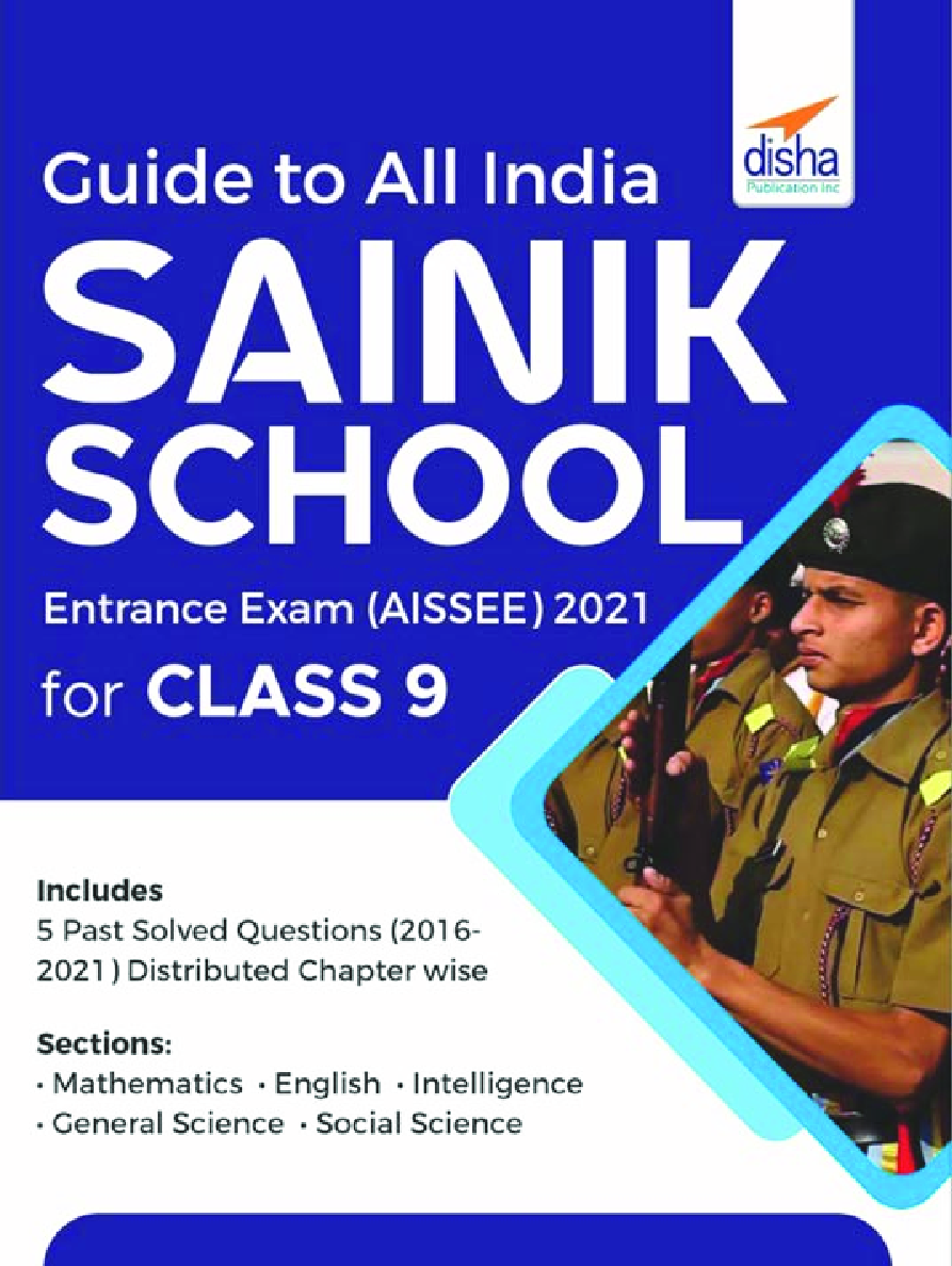 Guide To Class 9 All India Sainik School Entrance Exam (AISSEE) 2021 With 2 Practice Sets - Page 1