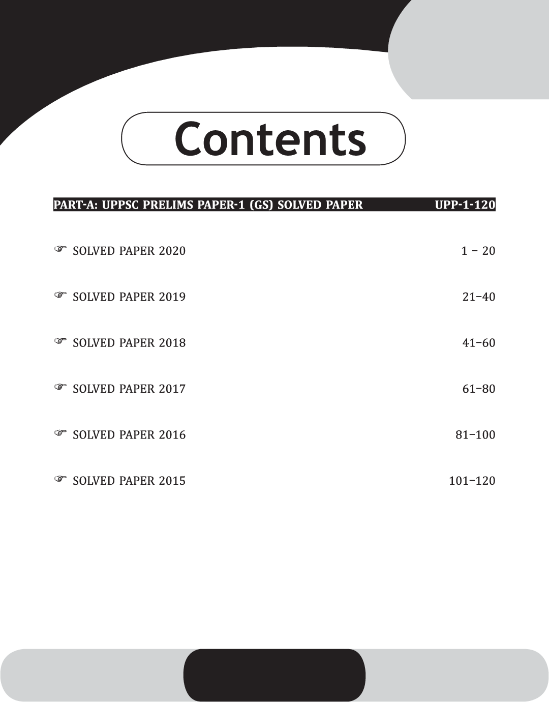 6 Years Uttar Pradesh Civil Services General Studies Prelims Solved Papers (2015 - 20) - Page 4