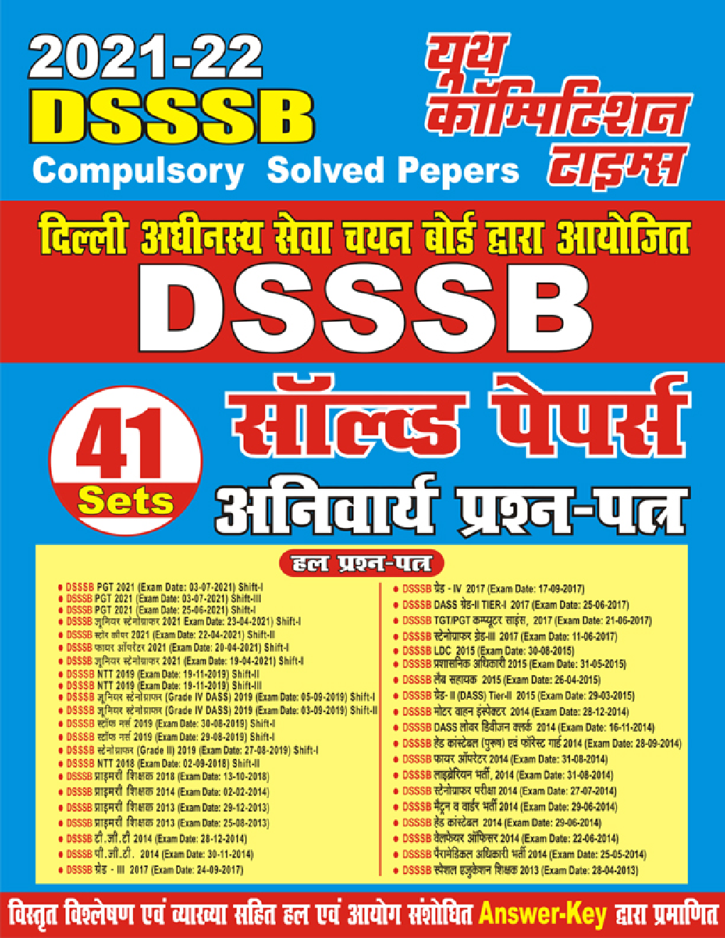 2021-22 दिल्ली अधीनस्थ सेवा चयन बोर्ड द्वारा आयोजित DSSSB सॉल्व्ड पेपर्स - Page 1