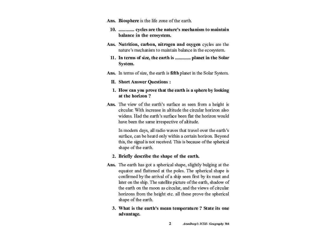 Self-Help to ICSE Geography Class 9 - Page 5