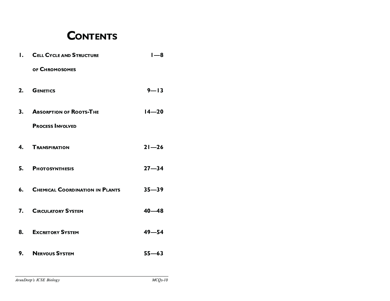Self-Help to ICSE MCQs Biology Class 10 - Page 4