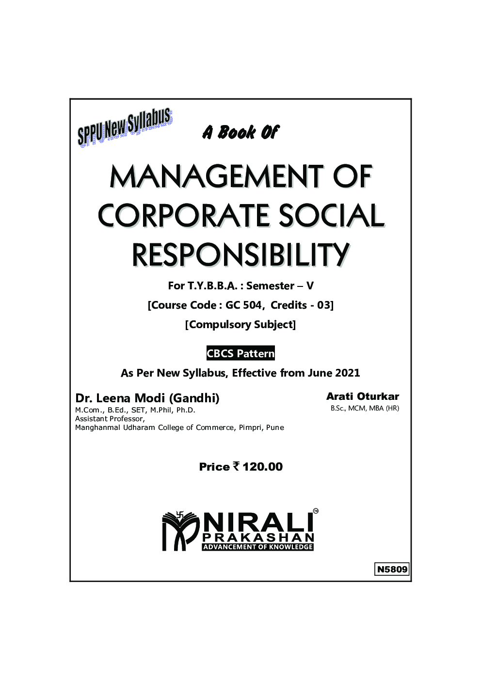 Management Of Corporate Social Responsibility (Compulsory Subject) - Page 2